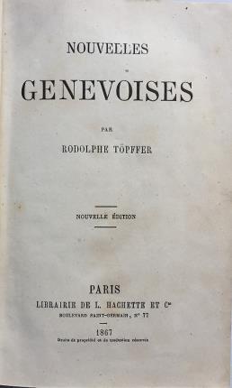 Nouvelles Genevoises - Rodolphe Topffer - copertina
