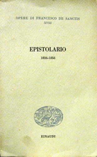 Epistolario - copertina