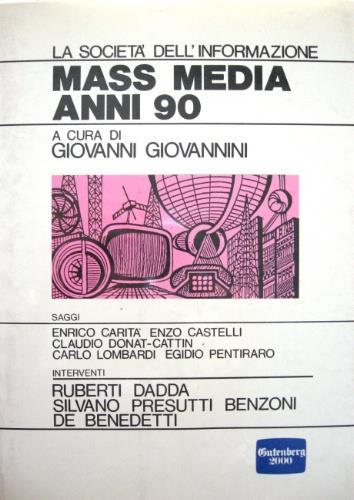 Mass media anni 90 - copertina