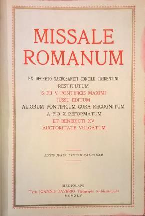 Missale romanum - copertina