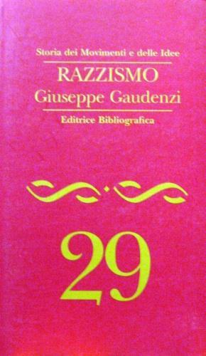 Razzismo - Giuseppe Gaudenzi - copertina