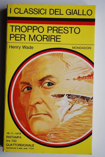 Troppo presto per morire - Henry Wade - copertina