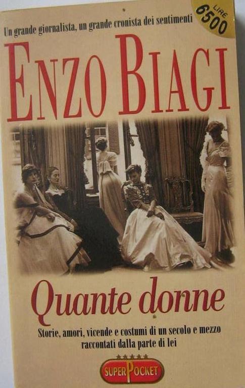 Quante donne - Enzo Biagi - copertina