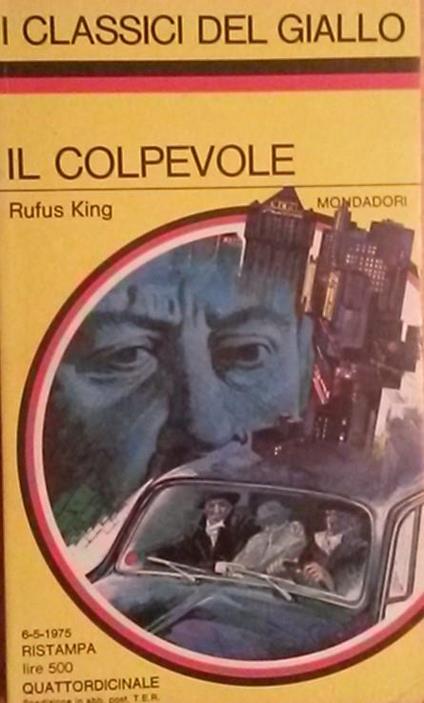 Il Colpevole - Rufus King - copertina