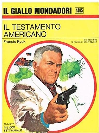 Il Testamento Americano - Francis Ryck - copertina