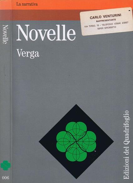 Novelle - copertina