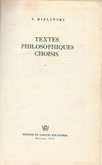 Textes Philosophiques Choisis
