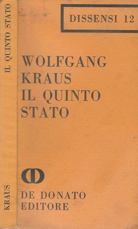 Il Quinto Stato - Wolfgang Kraus - copertina