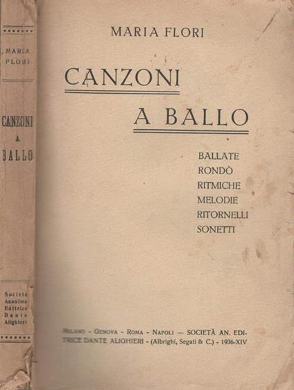 Canzoni Da Ballo - Maria Flori - copertina