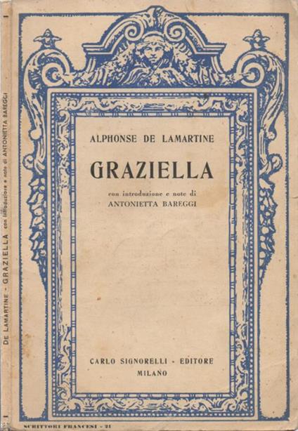 Graziella - Alphonse de Lamartine - copertina