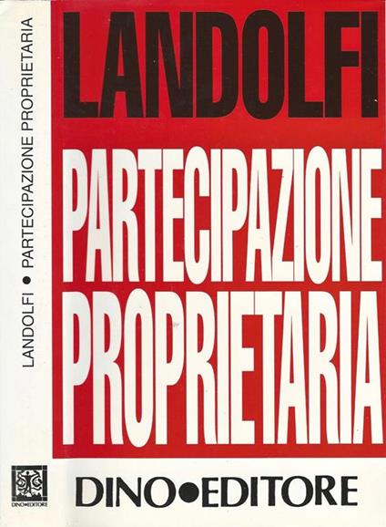 Partecipazione proprietaria - Antonio Landolfi - copertina