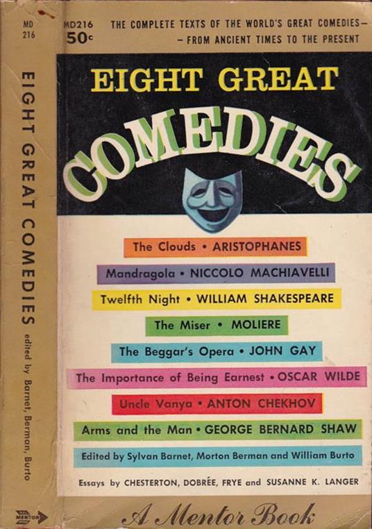 Eight great comedies - Sylvan Barnet - copertina