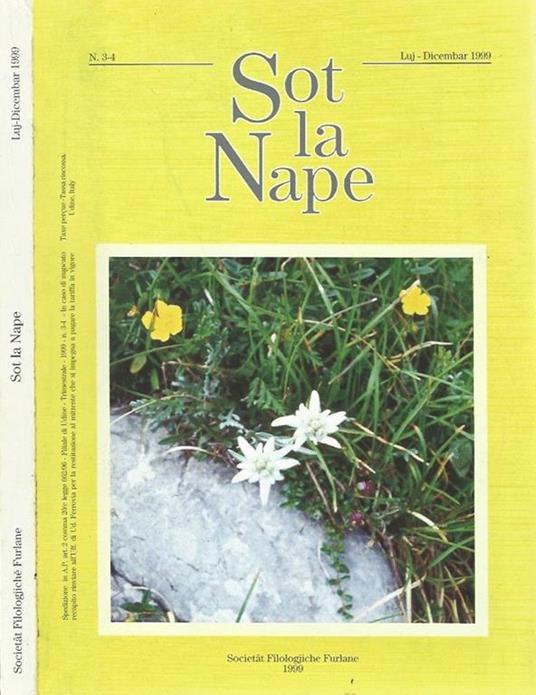 Sot la Nape N. 3 - 4. Trimestrale con gli atti della Società - copertina