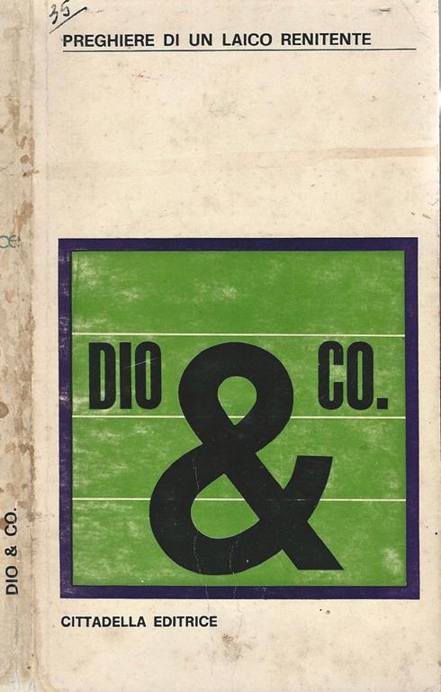 Dio & Co Preghiere di un laico penitente - copertina