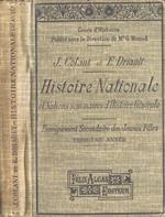 Histoire nationale. et notions sommaires d' histoire gènèrale. Enseignement secondaire des jeunes filles