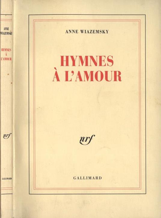 Hymnes à l' amour - copertina