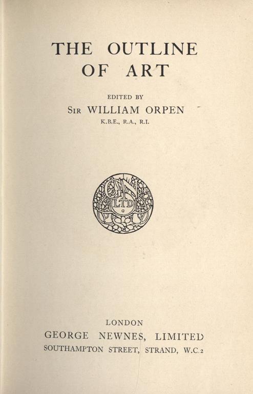 The outline of art - William Orpen - copertina