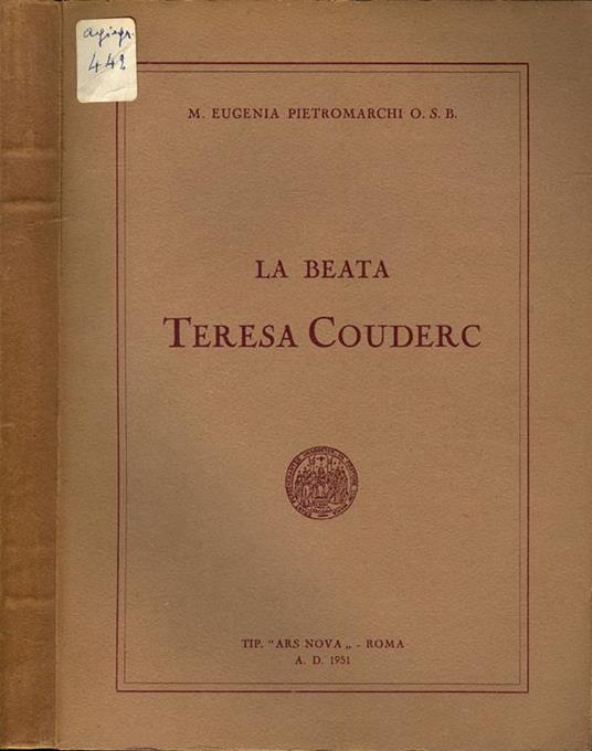 La beata Teresa Couderc - Maria Eugenia Pietromarchi - copertina