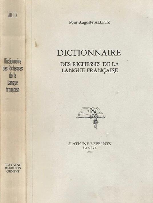 Dictionnaire des Richesses de la Langue Francaise - copertina