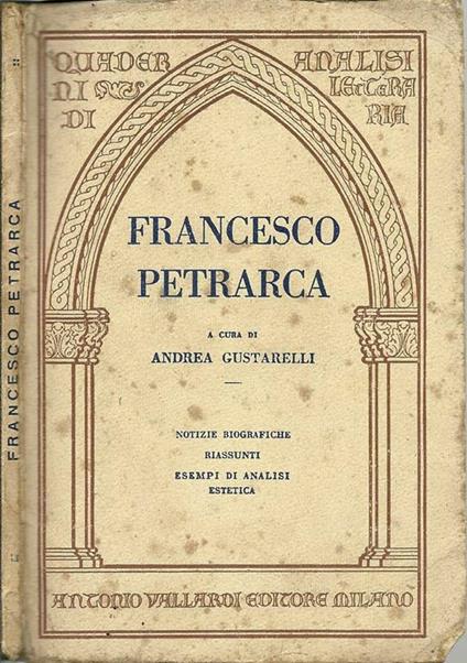 Francesco Petrarca - copertina