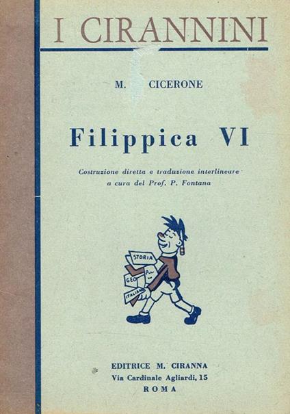 La Sesta Filippica - M. Tullio Cicerone - copertina