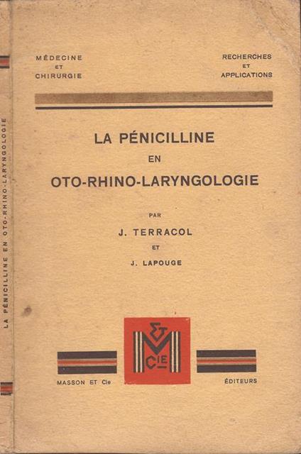La pénicilline en oto-rhino-laryngologie - copertina