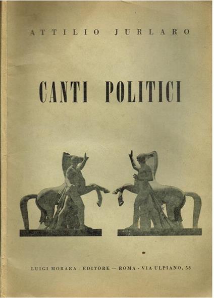 Canti politici - Attilio Jurlaro - copertina