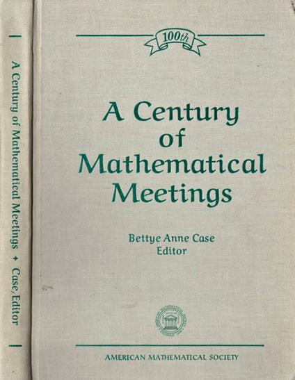 A Century of Mathematical Meetings - copertina