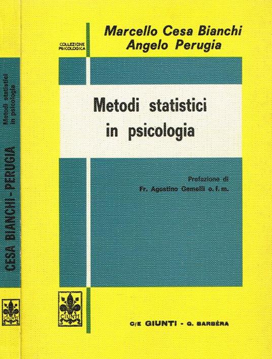 Metodi Statistici In Psicologia - Marcello Cesa-Bianchi - copertina