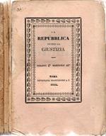 La Repubblica ovvero la Giustizia di Platone