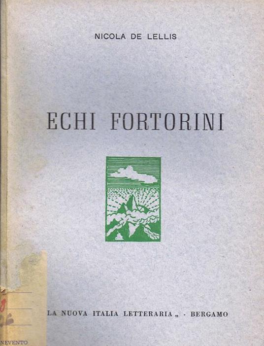 Echi Fortorini - Nicola De Lellis - copertina