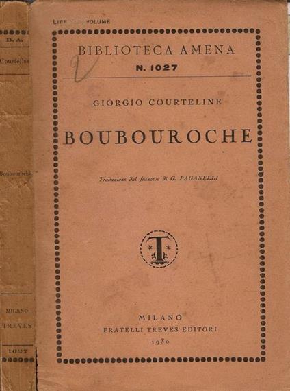 Boubouroche - Georges Courteline - copertina