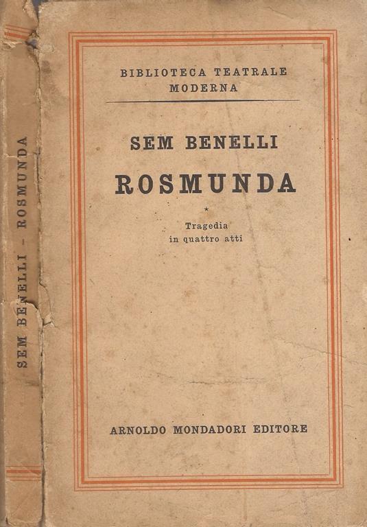 Rosmunda - Sem Benelli - copertina