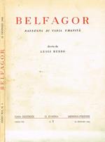 Belfagor. Rassegna Di Varia Umanità. Anno Xvi N.1