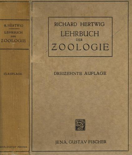 Lehrbuch Der Zoologie - copertina