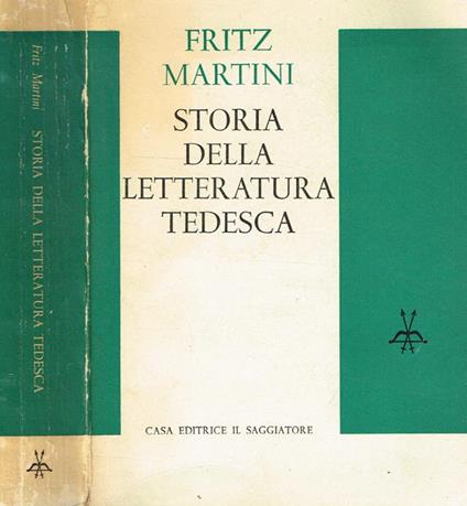 Storia Della Letteratura Tedesca - Fritz Martini - copertina