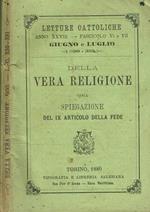 Della Vera Religione Ossia Spiegazione Del Ix Articolo Della Fede