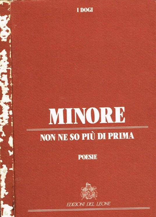 Non Ne So Più Di Prima - Renato Minore - copertina