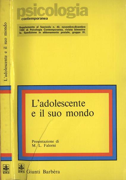 L' adolescente e il suo mondo - Irene M. Josselyn - copertina