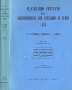 Massimario completo della giurisprudenza del Consiglio di Stato 1984 La settimana giuridica Parte I