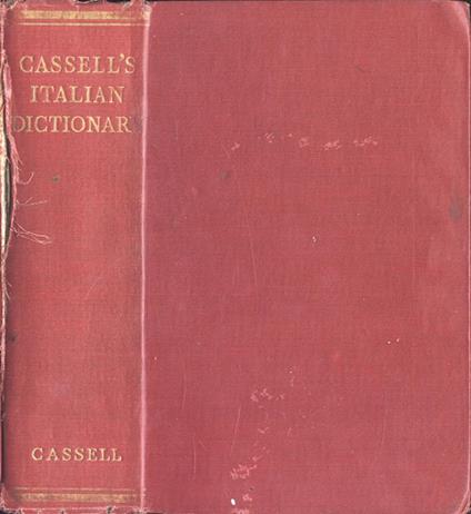 CasselL's italian. english, English. italian dictionary - Piero Rebora - copertina