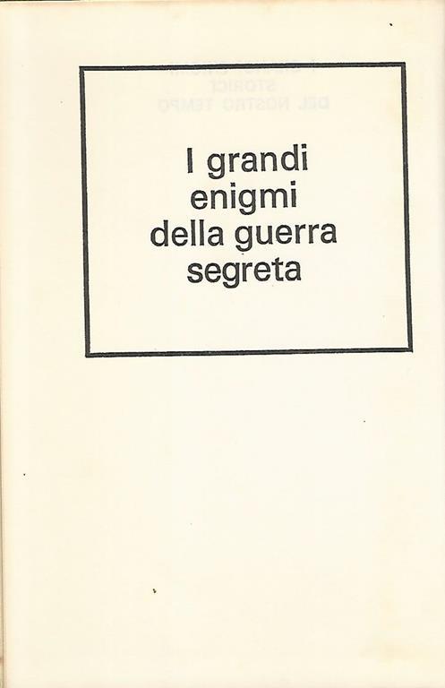 I grandi enigmi della guerra segreta - Bernard Michal - copertina