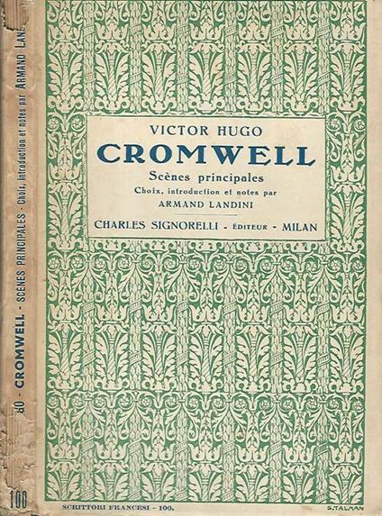 Cromwell Scenes principales - Victor Hugo - copertina