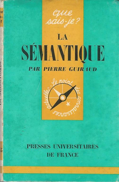 La Semantique - Pierre Guiraud - copertina