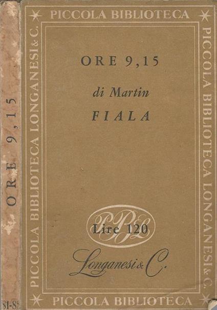 Ore 9,15 - Martin Fiala - copertina