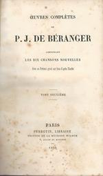 P.J. De Beranger Le Dix Chansons Nouvelles