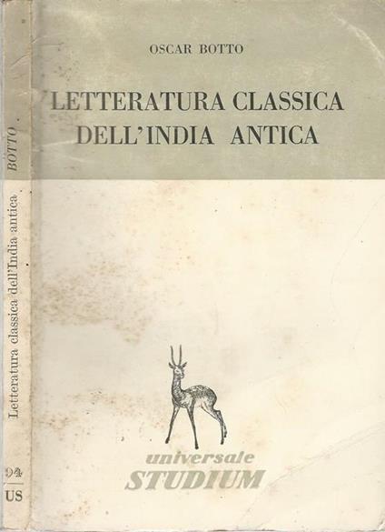 letteratura classica dell'India antica - Oscar Botto - copertina