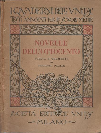 Novelle Dell'Ottocento - Fernando Palazzi - copertina