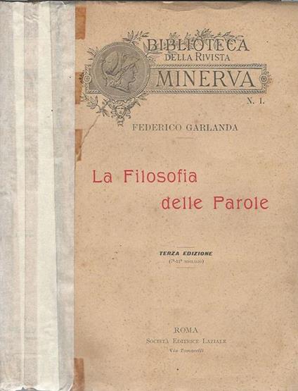 La Filosofia Delle Parole - Federico Garlanda - copertina