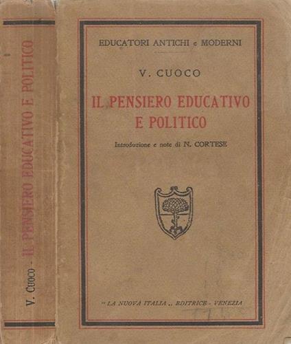 Il Pensiero Educativo e Politico - Vincenzo Cuoco - copertina